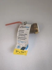 Sharkbite 25551LF 1 in. Push-to-Connect PVC IPS x 3/4 in. CTS Brass Ball Valve