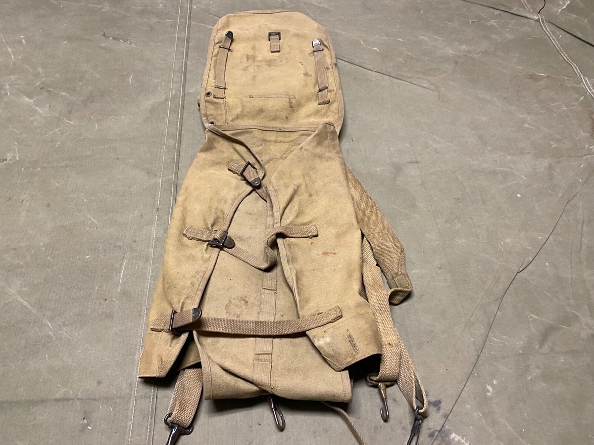 ORIGINAL WWI US ARMY M1910 HAVERSACK & MESS KIT POUCH COMBAT FIELD 