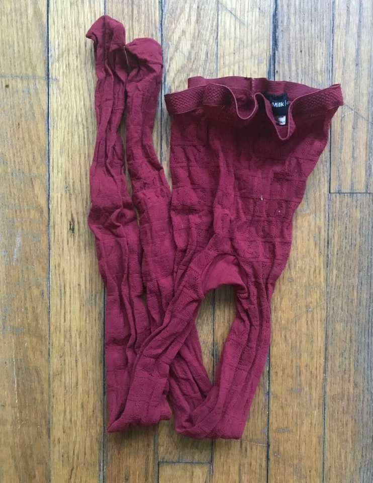 RARO Edición Limitada Negro Leche Ropa Tarjeta Traje Medias en Vino - Nuevo sin Etiquetas Foto 2 de 4