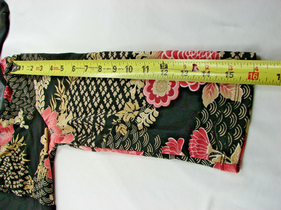 AGB Size Med ( 36in Bust 24in Length ) Floral Tie Back Blouse eBay