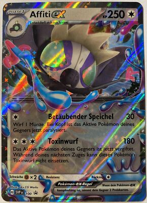 Pokemon Affiti ex | Deutsch SVP DE 100 Black Star Promo | Near Mint