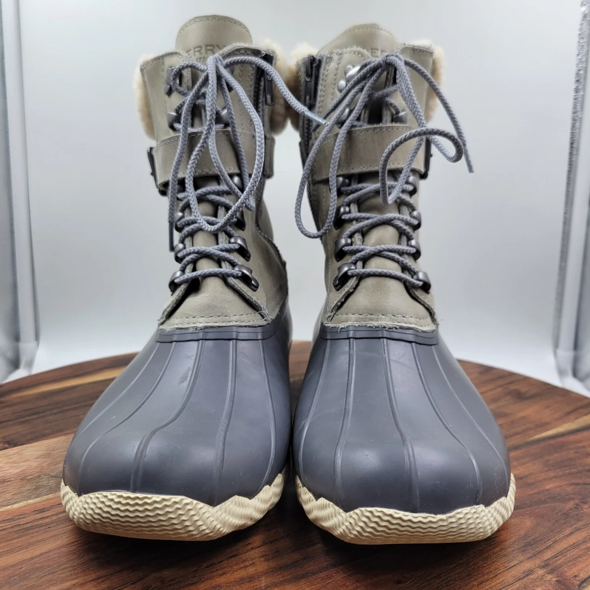 Sperry shearwater faux shearling waterproof duck boot sale