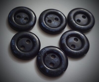 5/8'' 2-Hole Navy Craft/Clothing Buttons