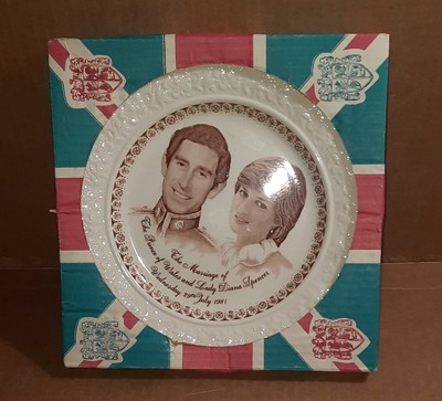 Plate Marriage The Prince of Wales and Lady Diana Spencer 1981 In Original Box