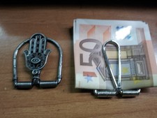 1 fermasoldi artigianale MANO DI FATIMA  FERMA SOLDI money clip crafted 