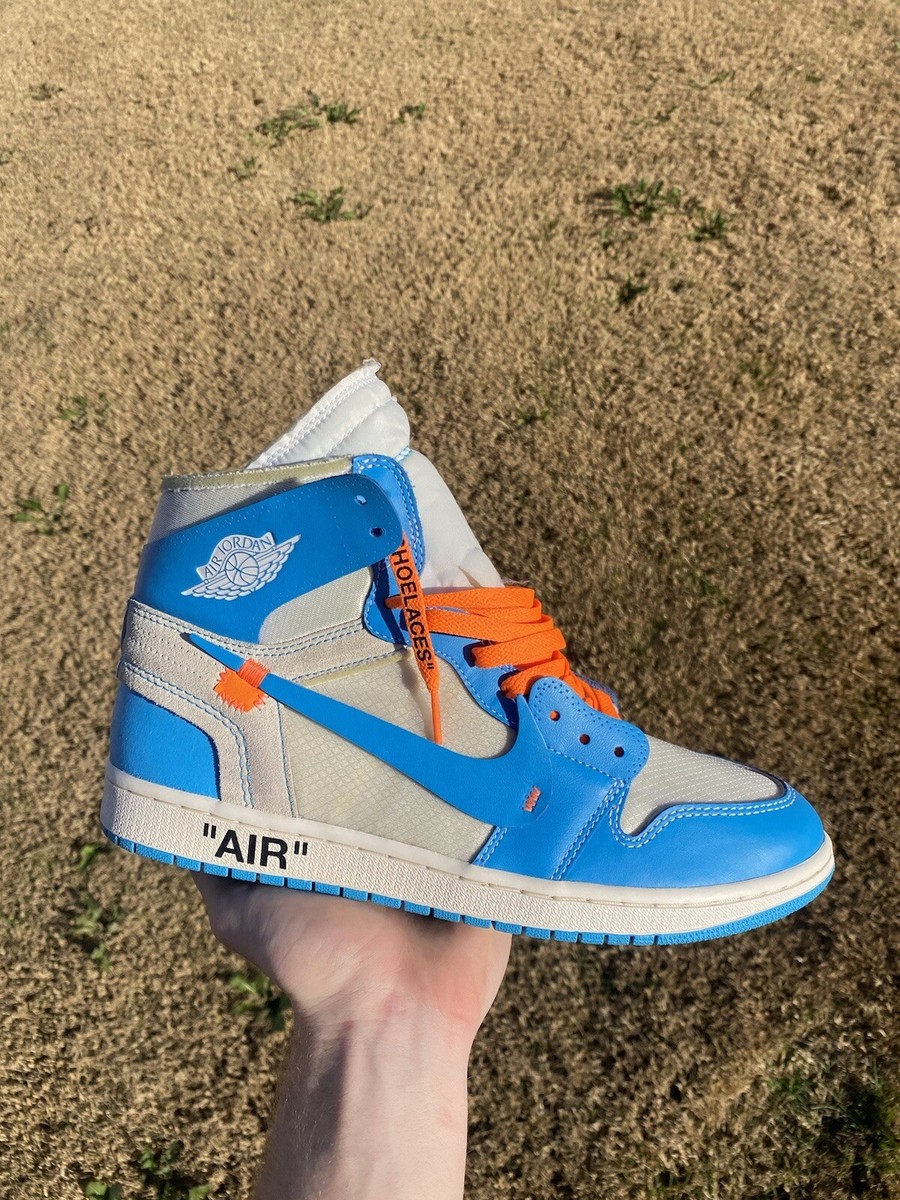 Blue Retro High Nike Off White Price Size 11 Jordan Retro High OG Sample  Promo X Off-White UNC 2018