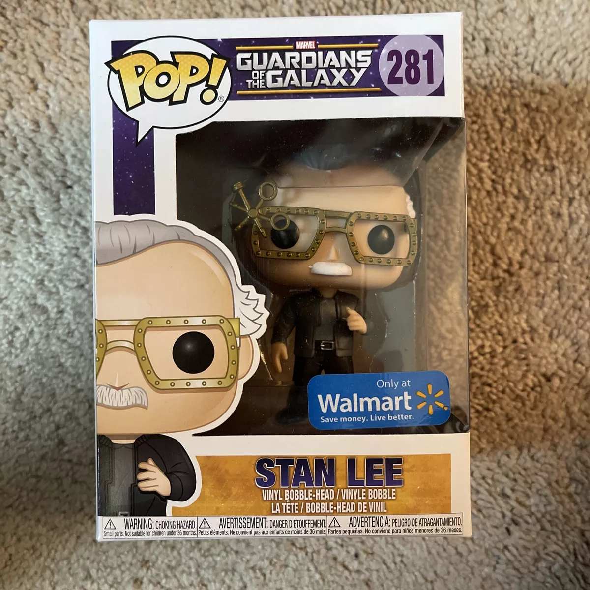 Stan Lee Signed Guradians Of The Galaxy #281 Funko Pop! Bobble-Head Vinyl  Figure (Lee)