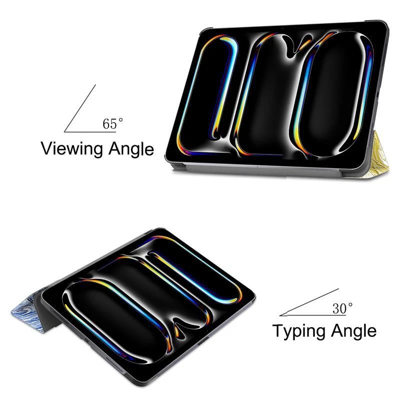 Smart Folio Case for Apple iPad Air 11 in  M2 6th Gen Pro 11 M4 Magnetic Cover - Image 4 of 4