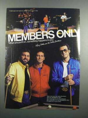 1983 Members Only Jackets Ad - Larry Gatlin & Brothers | eBay