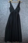 Fame & Partners Gown Dress Womens 4 Black Sleeveless Lace Whimsigoth Dark Fairy