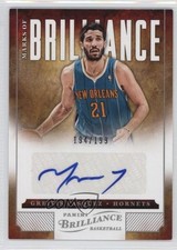 2012-13 Panini Brilliance Marks of 194/199 Greivis Vasquez #231 Auto 0o9