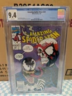 Amazing Spider-Man #347 CGC 9.4 WP NEWSSTAND Classic Venom & Sipdey Cover