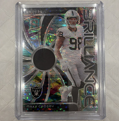 Panini 2024 Spectra Brilliance Maxx Crosby BRI-MCY Celestial Prizm /75 MEM