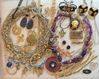 Vintage all Signed MONET Gerry's ART Italy CAROLEE Alpaca E PEARL Jewelry Lot