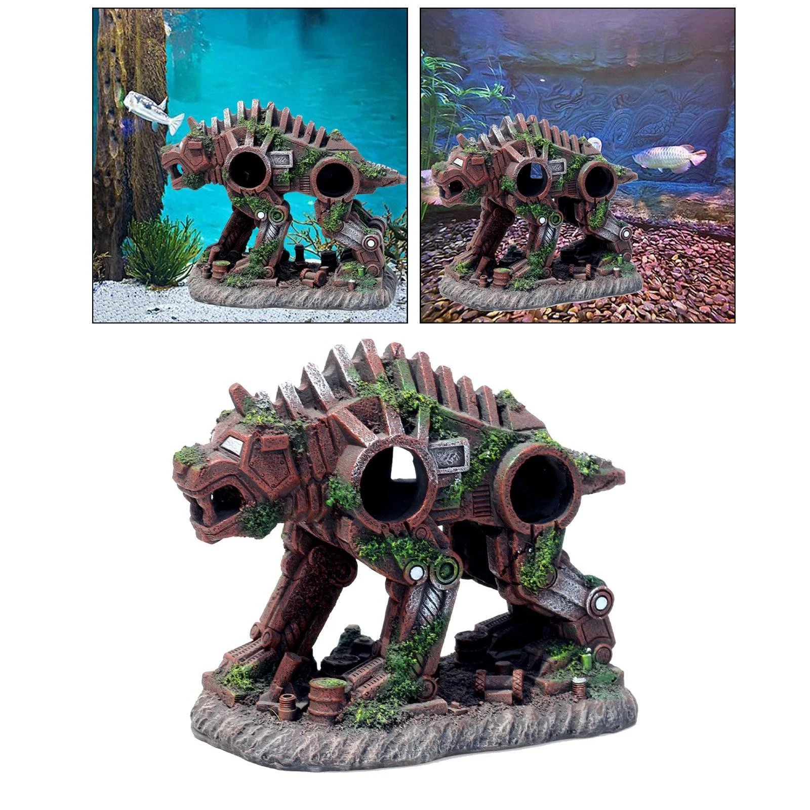 Resin Aquarium Ornament Dog Fish Tank Barrel Hiding Cave Shelter Accessories
Opens in a new window o