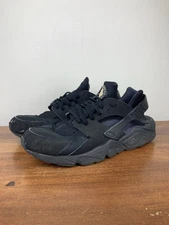 Nike Air Huarache Running Shoes Triple Black Sneakers 318429-003 Men's Size 12.5