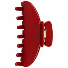 Hair Claw Clips 4 Inch Red Strong Hold Accessories For Thick Thin Hair
