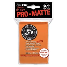 Ultra Pro SLEEVES Pro-Matte d12 Card Game (Orange)