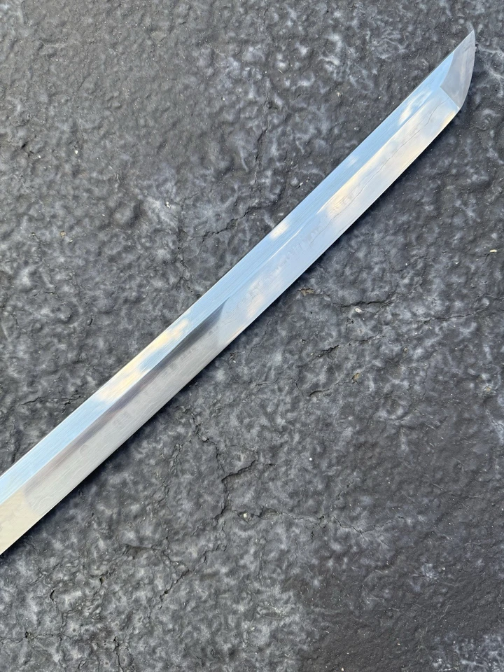 Катана с длинным голым лезвием от Zhou Forge для Tameshigiri и Iaido - Изображение 4 из 4