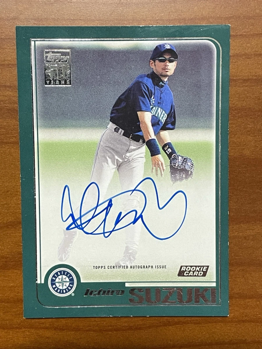Topps Ichiro Suzuki Autographed Baseball Sports Trading Cards