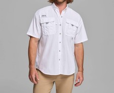 Columbia Men  S Pfg Bahama  Ii Short Sleeve Shirt Size S