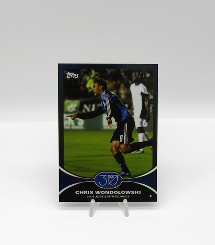 2025 Topps MLS 30th Anniversary Black 9/10 Chris Wondolowski Earthquakes