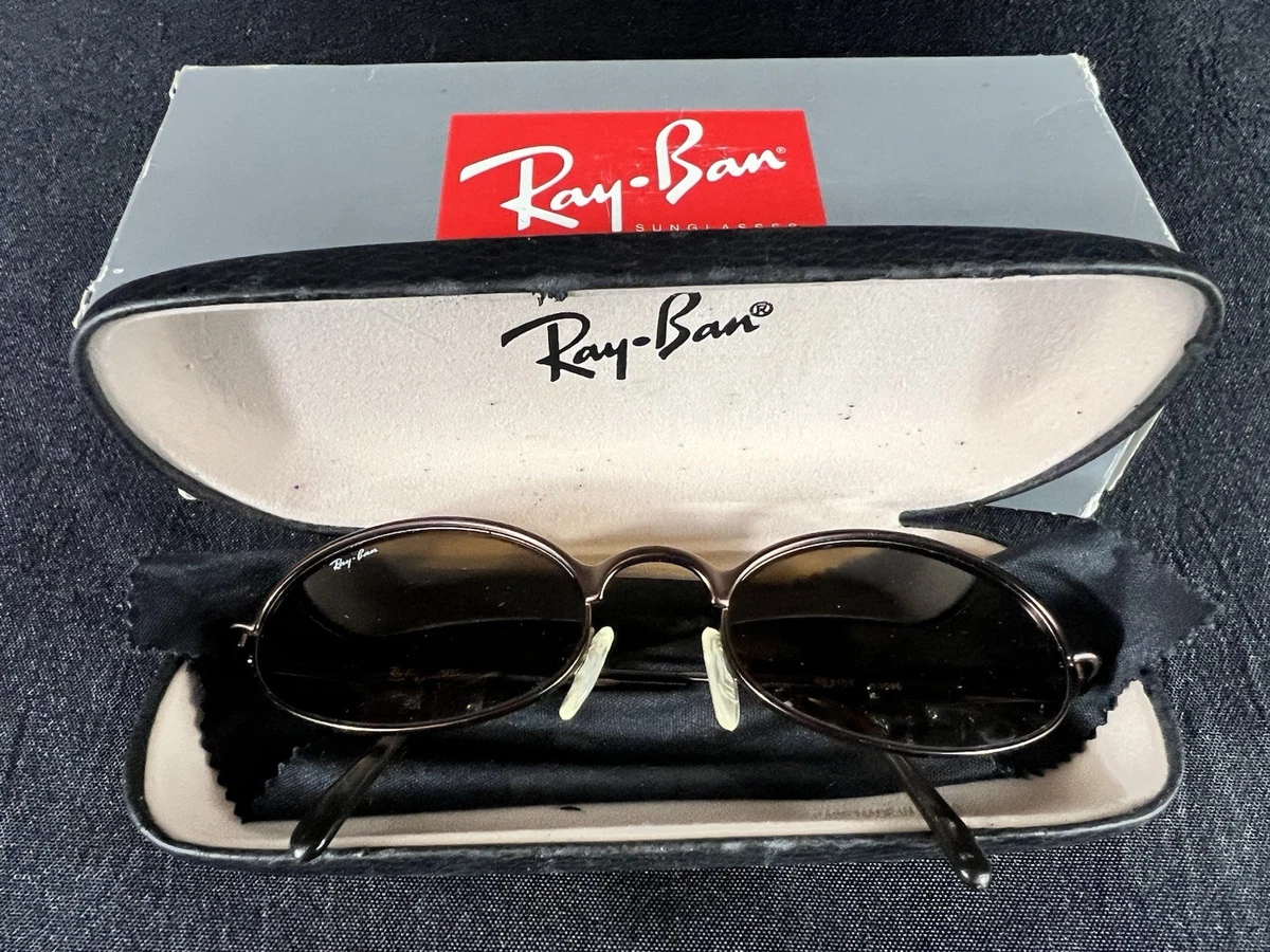 Ray-Ban Brown Oval Vintage Sunglasses for sale | eBay