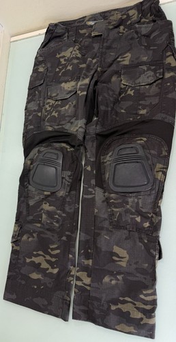 IDOGEAR Tactical Pants Mens Medium M Ripstop Cargo Combat Knee Pads Camo Airsoft