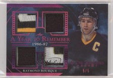 2020 Leaf ITG Used A Year to Remember Relics Magenta 5/5 Ray Bourque Raymond 0f4