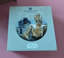 Royal Mint Star Wars R2-D2 and C-3PO Silver Proof 50p Coin