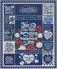 Unique Romantic Gift for Husband 60"x50" Anniversary Gifts Husband