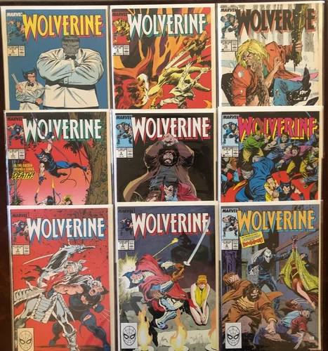 Vintage 1988 WOLVERINE V2 #2-10 LOT! 2 3 4 5 6 7 8 HULK 9 10 SABRETOOTH! HULK!