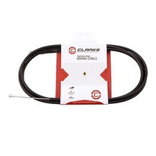 Road/MTB brake cable galvanized Clarks 1.5mm black (1 galvanized cable front/hou