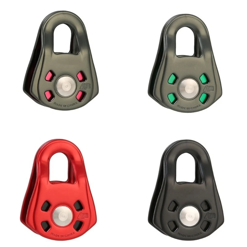 Rodamiento de bolas profesional pequeño de una sola polea para montañismo escalada en roca Foto 2 de 4