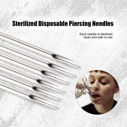 Agujas perforadoras tatuaje piercing esterilizado desechable aguja hueca SMVC - Imagen 4 de 9
