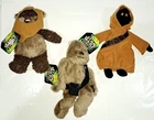 6inch Star Wars Plushies Chewbacca Ewok Wicket & Jawa Bean Bag Buddies Toys 1997