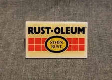 LMH PINBACK Pin RUST-OLEUM Rustoleum STOPS Rust Paints HOME DEPOT Employee
