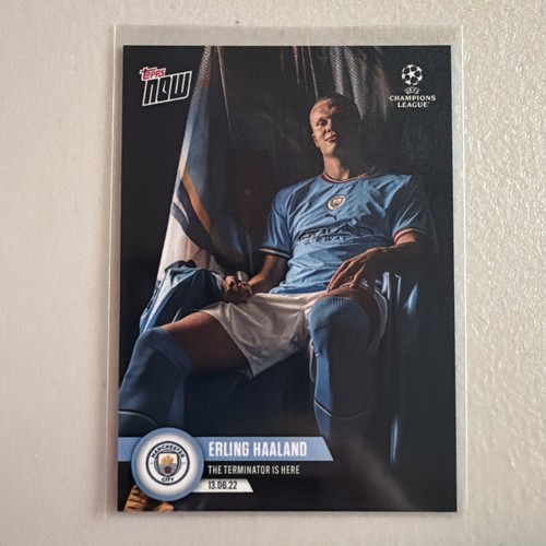 Topps Now 2022 Champions League #PS02 Erling Haaland The Terminator is Here Mint