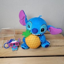 2 Pc Disney Stitch Plush  Mini Rubber Clip