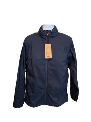 Fjallraven Mens Abisko Hike Jacket Medium Dark Navy Trekking G-1000 Waxable NWT