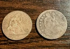 Lot of 2 -  Liberty Seated Silver Dimes Dime /  1 Cull /  1 1880's ? / C533