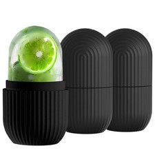 WBHLMZIR 3 Pack Ice Roller for Face Eyes Women Facial Depuffer,Skin Black