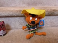 VINTAGE 1998 Warner Bros Looney Tunes Plush Doll SPEEDY GONZALES w/ Tags 9" L1