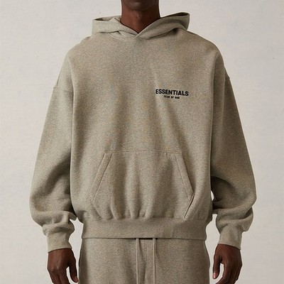 Fear of God Essentials Hoodie 'Dark Oatmeal' Sz S
