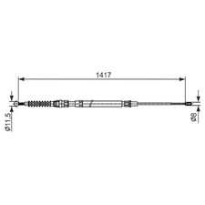 Handbremsseil hinten links für Audi TT 8J3 8J9 | 23975051