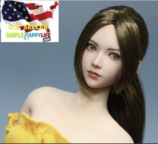 1/6 female head Movable Eye K007 B for Phicen hot toys 12" figure worldbox ❶USA❶