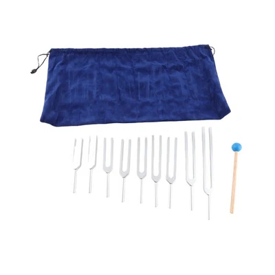 Tuning Fork Set 9Pcs 174/285/396/417/528/639/741/852/963Hz Chakra Perfect BLW