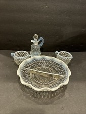 Fenton French Opalescent Hobnail set, consisting of 4 items R44