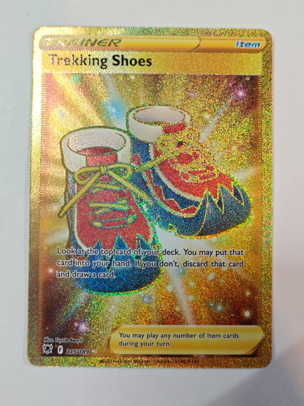 🔥Pokemon Astral Radiance Secret Rare Trekking Shoes 215/189 Near Mint📈
