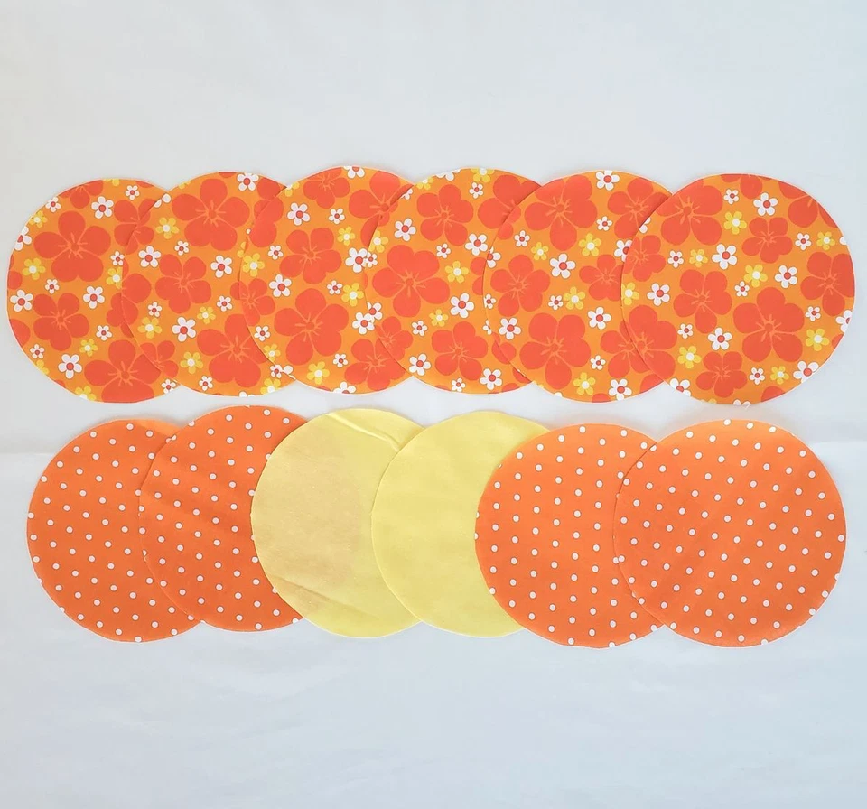 Bright Jar Topper Sets - Dozen (12) Fabric Circles - Image 4 of 4